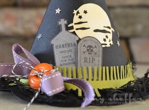 Haunted Headstones Witch Hat