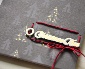 Black & Grey Christmas Card Detail