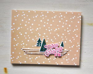 Snowfall Christmas Card