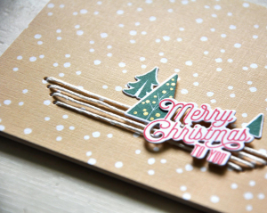 Snowfall Christmas Card Detail