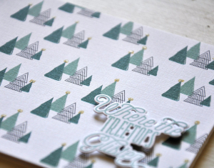 Landscape Treetops Glisten Card Detail