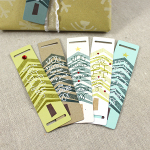 Tree Gift Tags Close Up