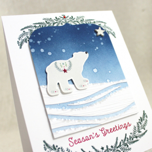 Polar Bear Season's Greetings Close Up Gallery