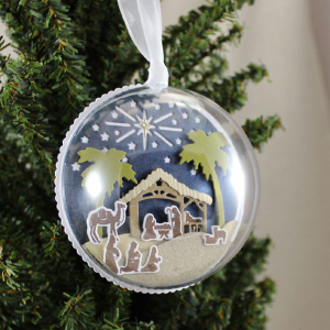 Nativity Ornament On Tree Gallery
