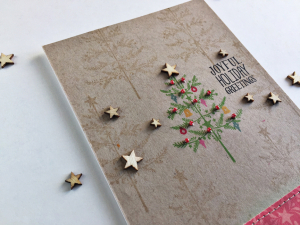 Holiday Tree Card - detail