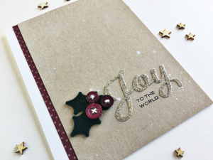 Joy To the World Card - detail