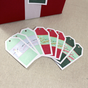 Let It Snow Gift Tag Set Close Up Gallery