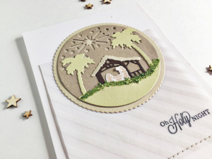 Oh Holy Night Card - detail