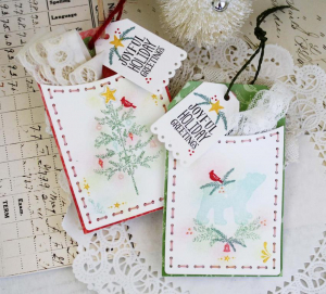 Joyful Holiday Greetings Tag Pockets