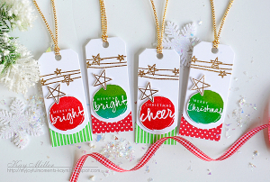 Wet Paint Holiday Tags