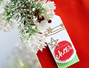 Wet Paint Holiday Tags