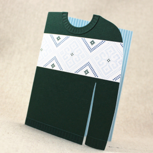 Masculine Fair Isle Pullover Card