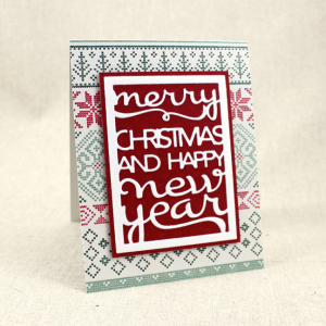 Fair Isle Text Block Card