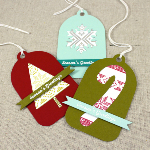 Fair Isle Christmas Tags 2