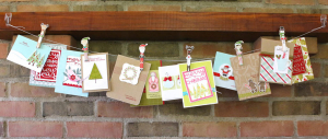 Holiday Pin Ups Card Garland