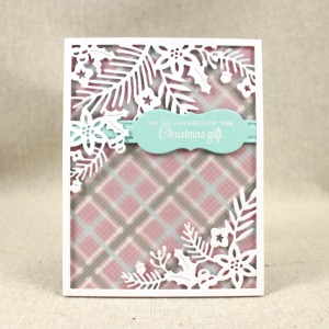 Winter Floral Thank You Card