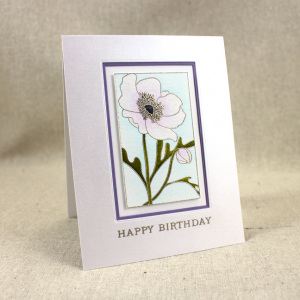 Birthday Anemone Card