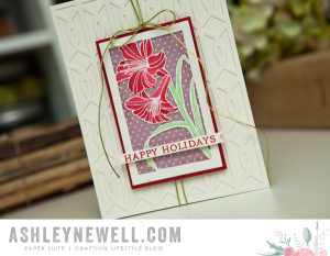 Happy Holidays Amaryllis