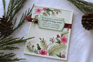 Winter Floral Cutting Plate