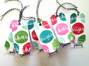 Danielle Flanders - Wet Paint Holiday Tags