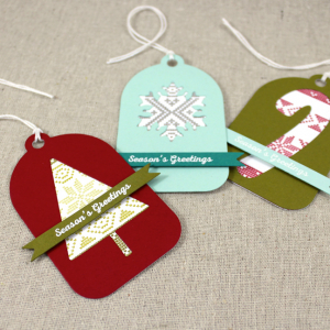 Fair Isle Christmas Tags 1