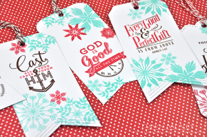Winter Bookmark detail
