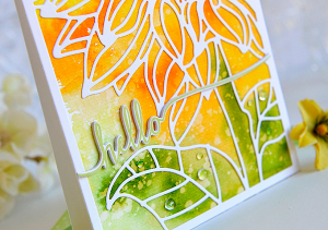 Hello Sunflower card