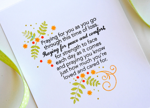 Hello Sunflower card