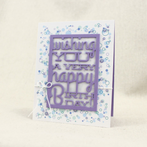 Confetti Text Block Birthday Card