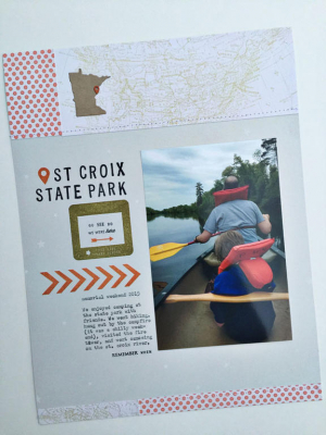 St. Croix State Park Scrapbook Page