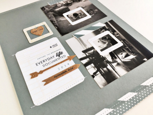 Everyday Life Scrapbook Page - detail