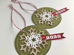 Snowflake Tags - detail
