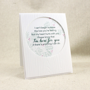 Here For You Card