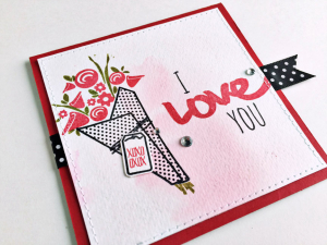 I Love You Flowers Card - detail