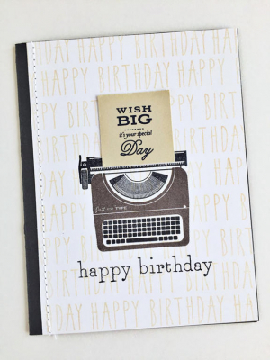 Just My Type Birthday Card