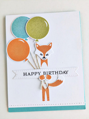 Happy Birthday Fox Card
