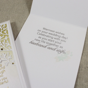 WIth Love Wedding Card Interior