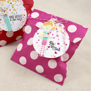 Little Girl Valentine Treat Bag