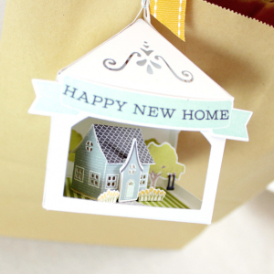 Petite Places Happy New Home 3D Tag House Close Up