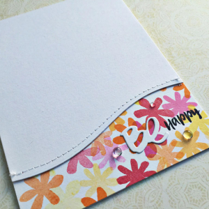 Be Happy Card - detail