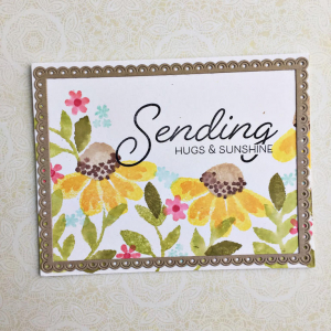 Sending Hugs & Sunshine Card