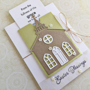 Easter Blessings Card - detail