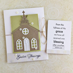 Easter Blessings Card - detail