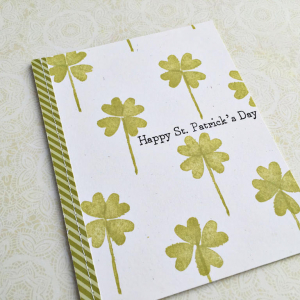 Happy St. Patrick's Day Card - detail
