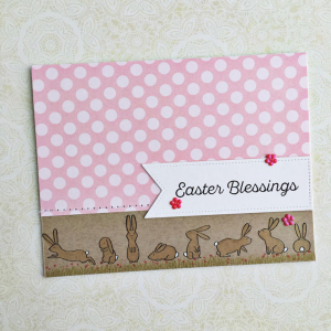 Easter Bunny Blessings Card