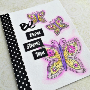 Be Brave Strong True Card - detail
