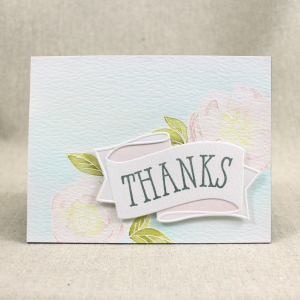 Peony Thanks Card