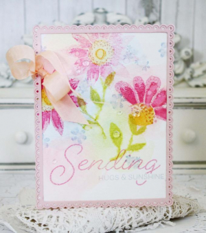 Sending Hugs & Sunshine Card