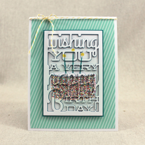 Rainbow Sprinkle Birthday Cake Card