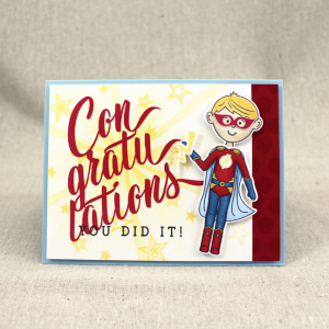 Congratulations Super Hero Card